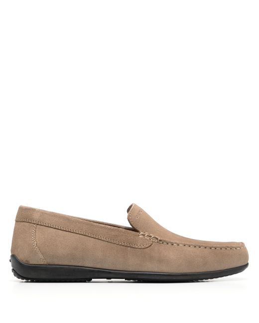 Geox almond-toe suede loafers