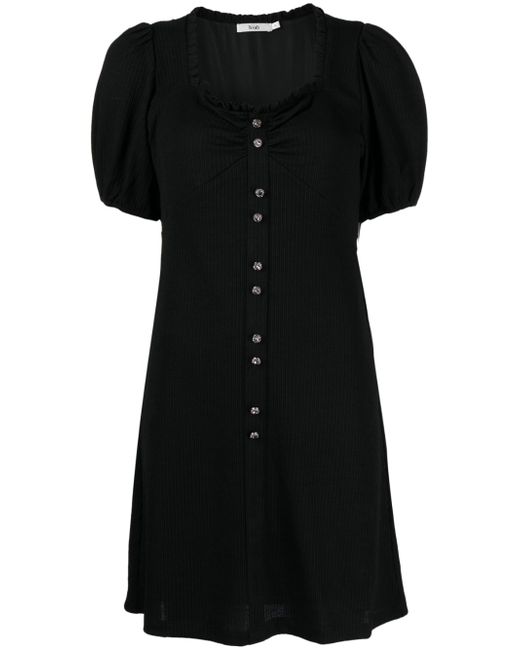 b+ab button-fastening short-sleeve dress