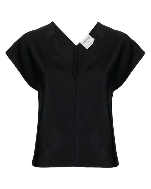 Forte-Forte V-neck cap-sleeve blouse