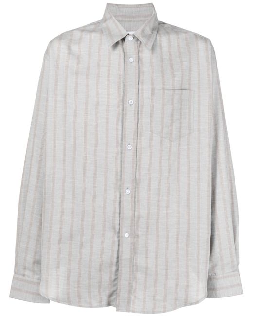 Palmes vertical stripe-print shirt