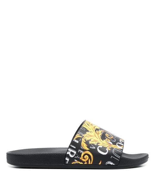 Versace Jeans Couture Barocco-print slides