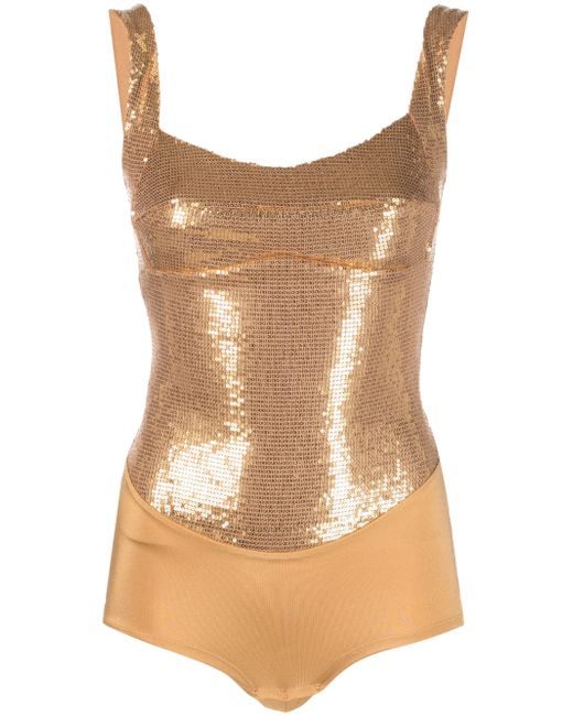 Atu Body Couture sequin-embellished sleeveless top