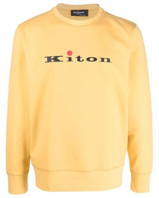 Kiton logo-print sweatshirt