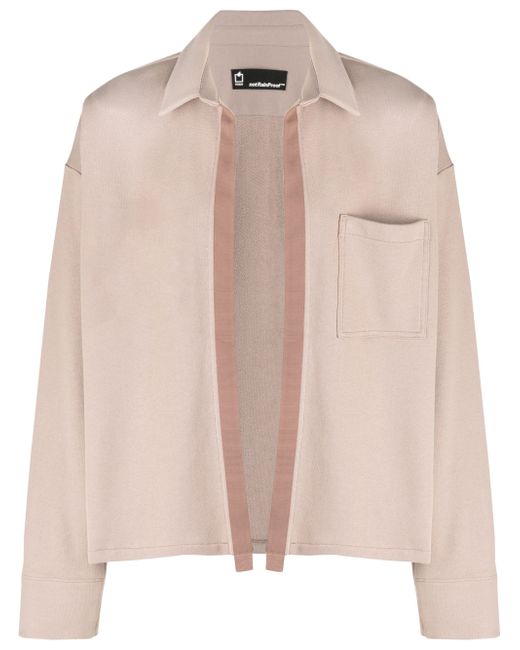 Styland contrast-trim open-front jacket