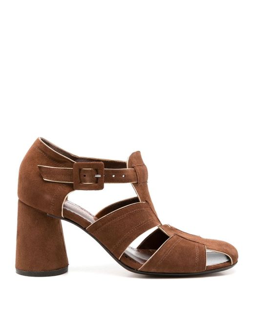 Sarah Chofakian Austin cut-out 70mm sandals