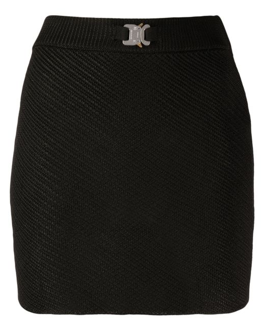 1017 Alyx 9Sm buckle-detail knit miniskirt