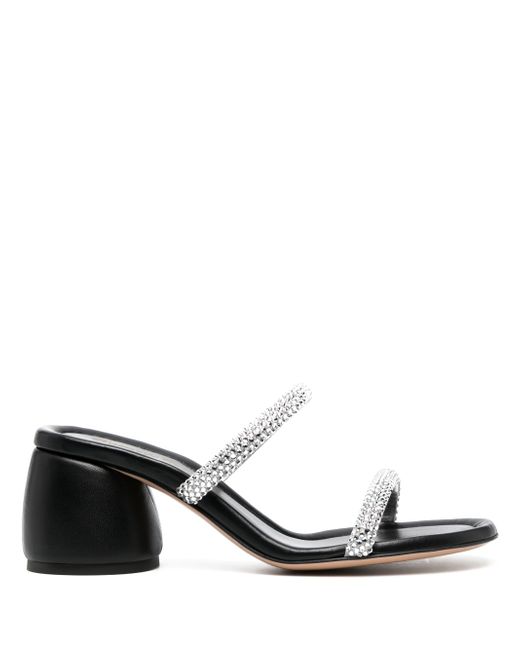 Gianvito Rossi crystal-embellished strap-detail sandals