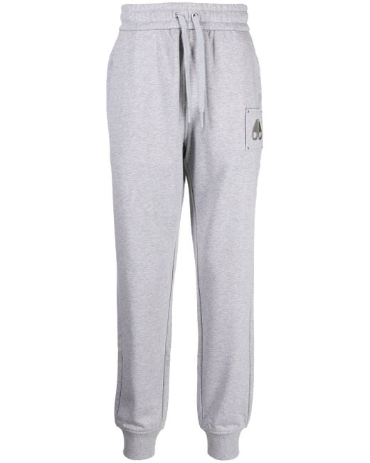 Moose Knuckles logo-plaque drawstring trousers