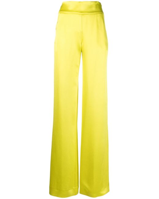 Genny high-waisted straight-leg trousers