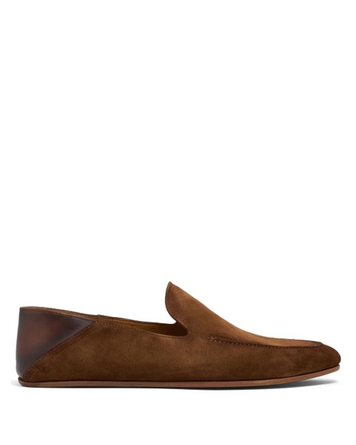 Magnanni almond-toe suede slippers