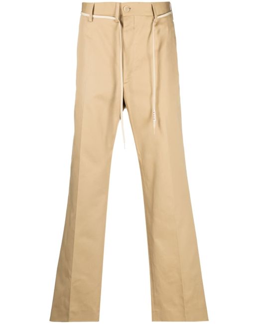 Marni cord-belt wide-leg trousers
