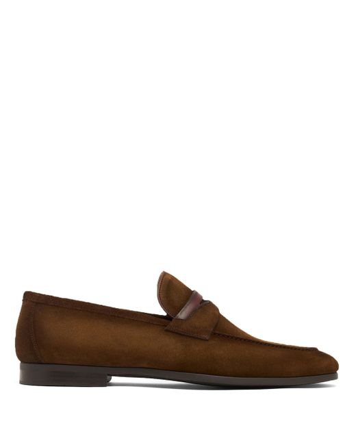 Magnanni penny-slot suede loafers