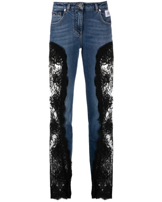 Dolce & Gabbana lace-insert skinny jeans