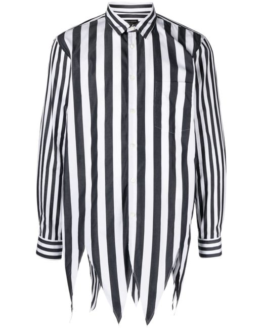 Comme Des Garçons Homme Plus striped long-sleeve cotton shirt