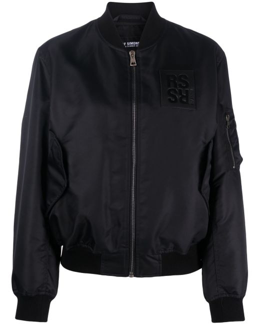 Raf Simons logo-patch bomber jacket
