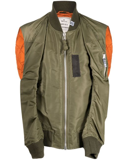 Maison Mihara Yasuhiro multi-layered bomber jacket