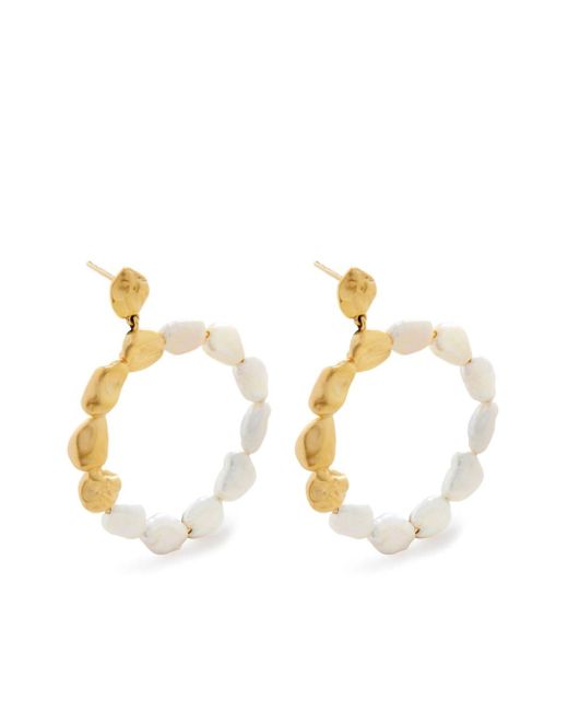 Monica Vinader pearl dangle earrings