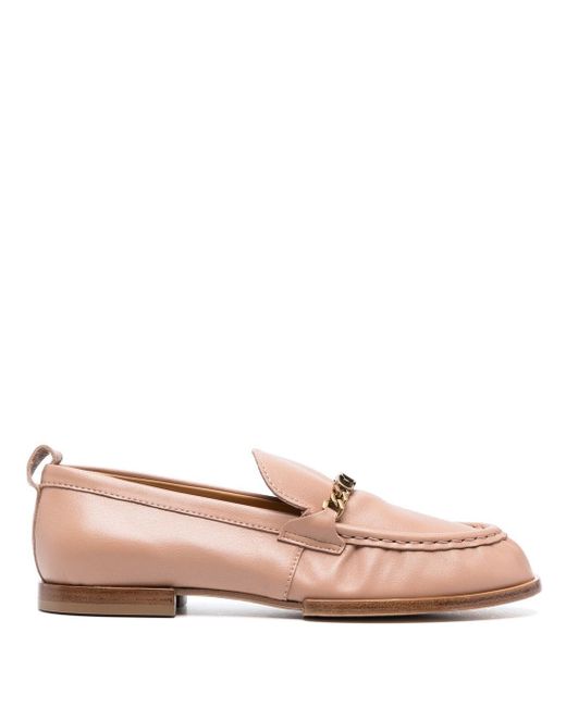 Tod's logo chain-link loafers