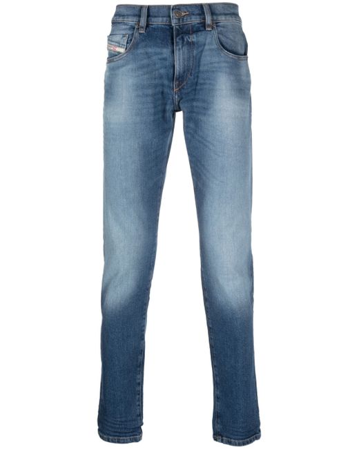 Diesel faded-effect straight-leg jeans