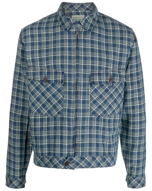 Ralph Lauren Rrl zip-up plaid shirt jacket