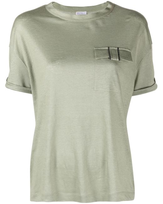 Brunello Cucinelli monili-embellished short-sleeve T-shirt