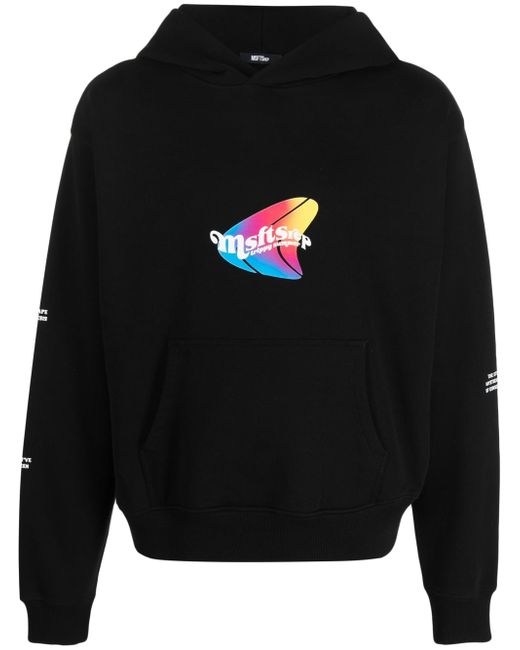 MSFTSrep logo-print cotton hoodie