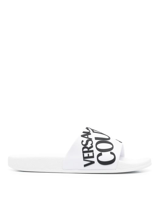Versace Jeans Couture logo-print pool sliders