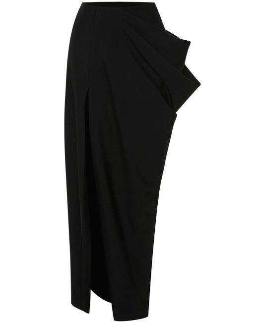 Alexander McQueen asymmetric high-waisted maxi skirt