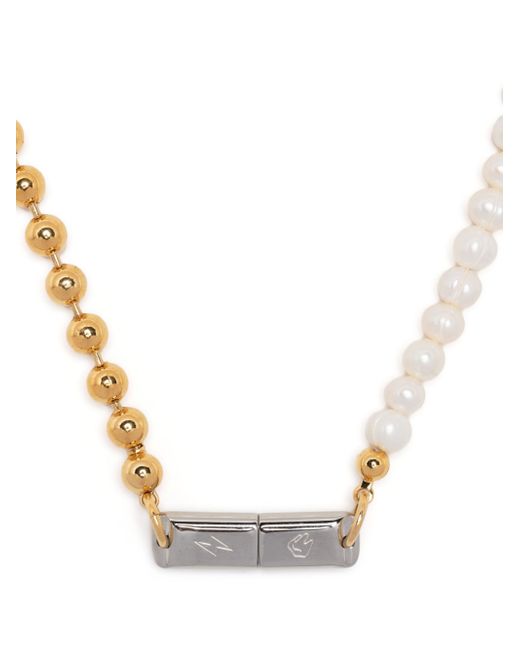 In Gold We Trust Paris USB ball-chain necklace