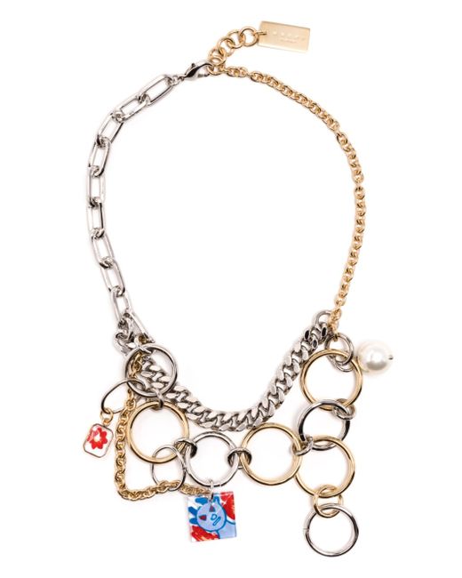 Marni charm-detail chain necklace