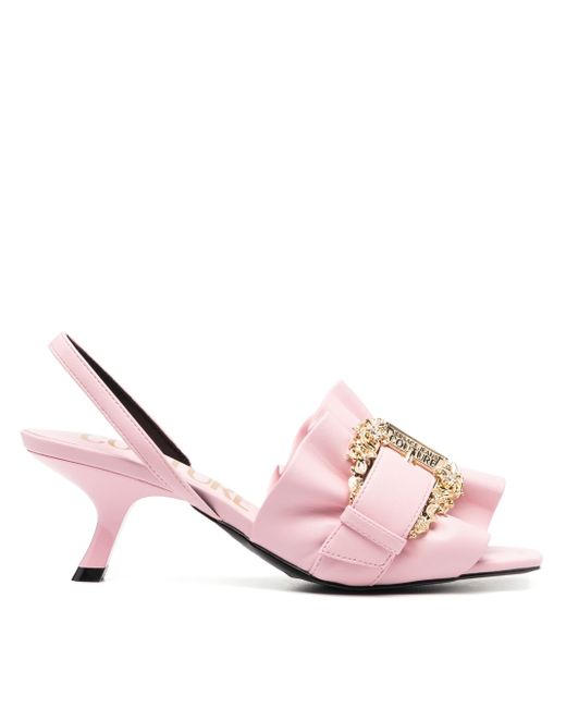 Versace Jeans Couture 65mm ruffle-trim buckle sandals