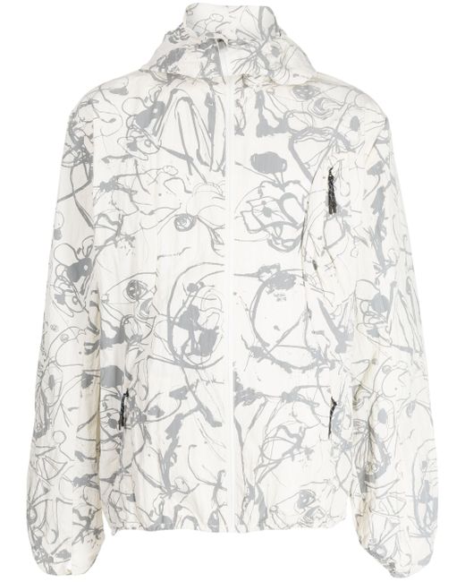 McQ Alexander McQueen painterly-print lightweight jacket