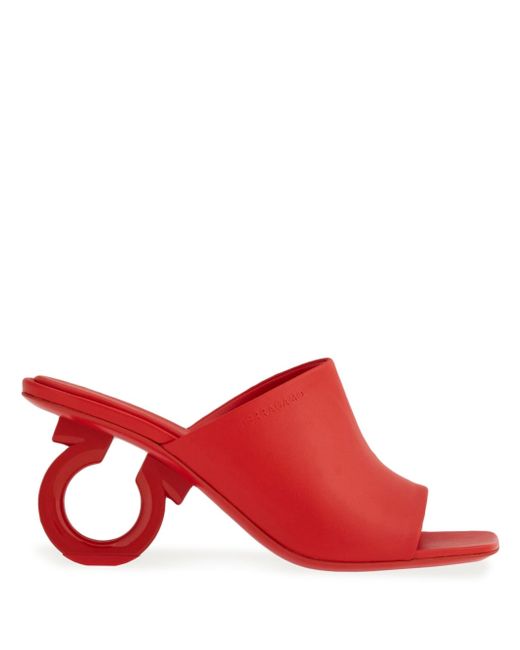 Ferragamo 70mm open-toe sculpted-heel mules