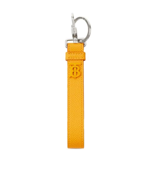 Burberry monogram leather keychain