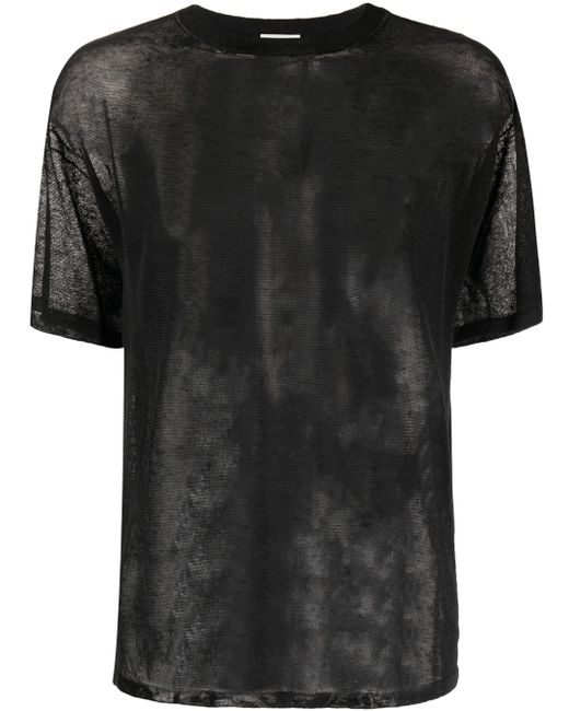 Saint Laurent mesh short-sleeve T-shirt