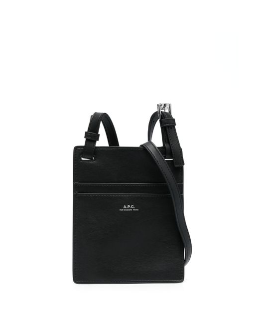 A.P.C. logo-print shoulder bag