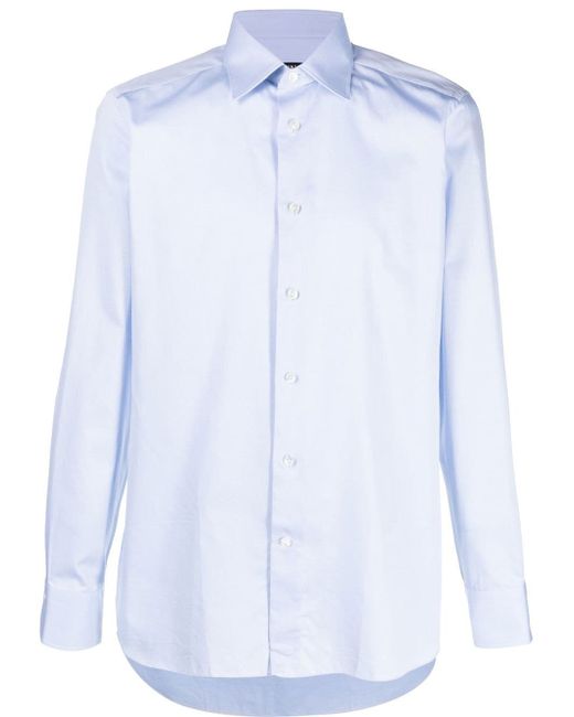 Z Zegna button-up cotton shirt