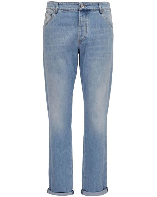Brunello Cucinelli mid-rise slim-cut jeans