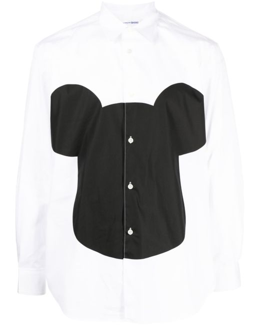Comme Des Garçons graphic-print cotton shirt