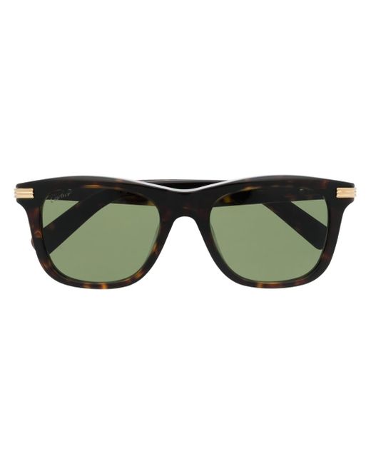 Cartier tortoiseshell square-frame sunglasses