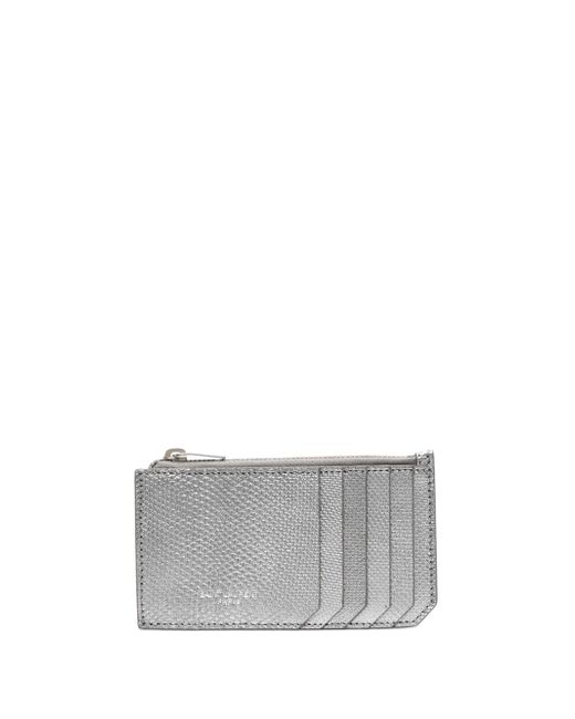Saint Laurent metallic leather cardholder