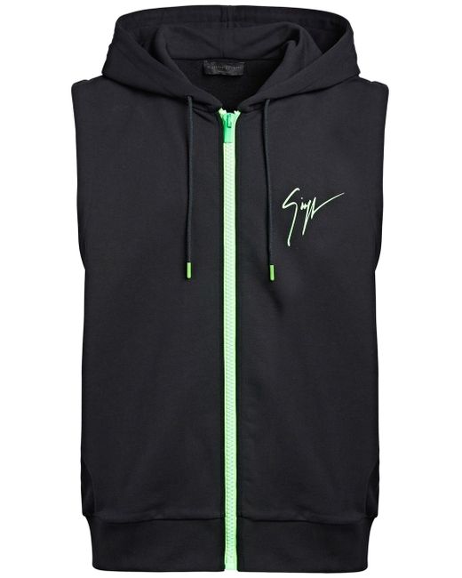 Giuseppe Zanotti Design Lr-41 logo-print sleeveless hoodie