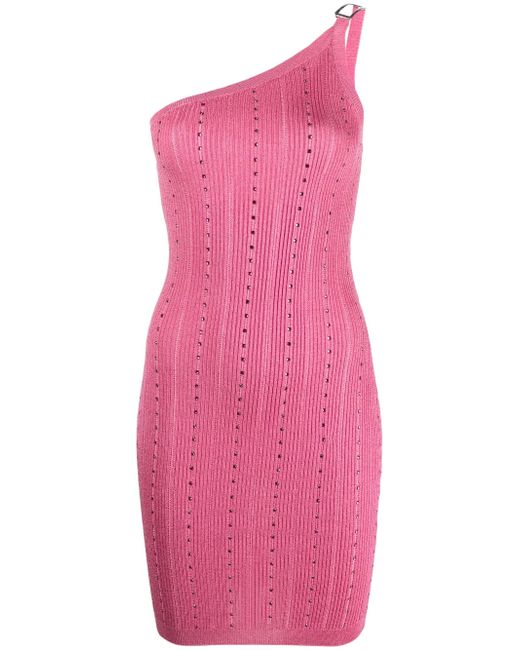 Alessandra Rich one-shoulder knitted dress