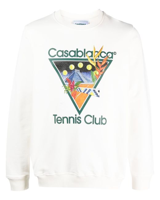 Casablanca Tennis Club Icon graphic-print sweatshirt