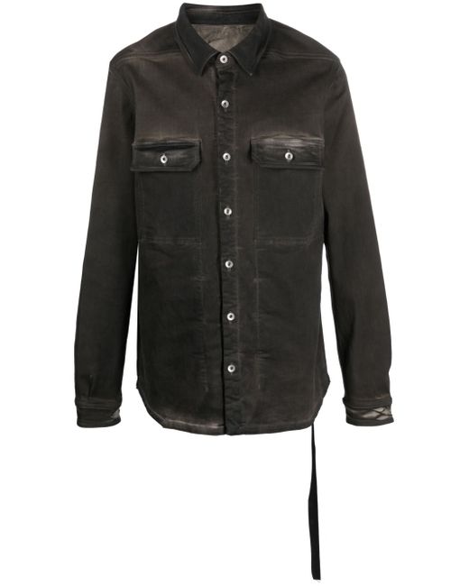 Rick Owens DRKSHDW garment-dyed shirt jacket