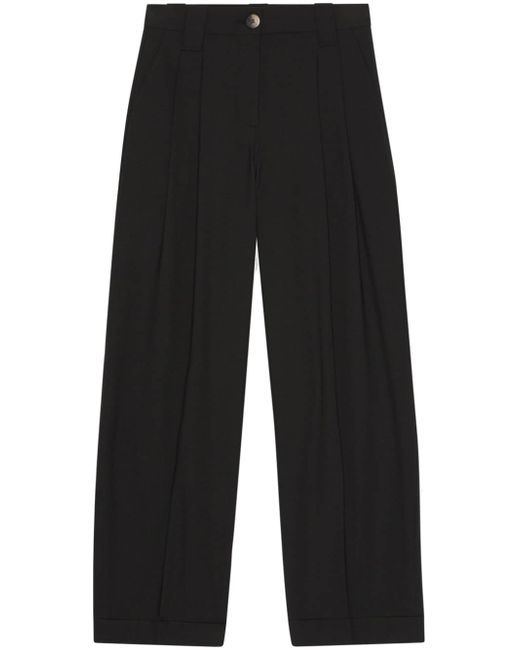 Ganni wide-leg tailores trousers