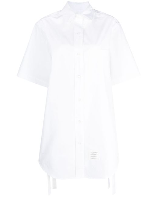 Thom Browne short-sleeve cotton shirt dress