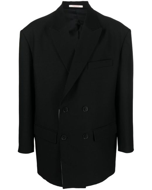Valentino double-breasted wool-blend blazer