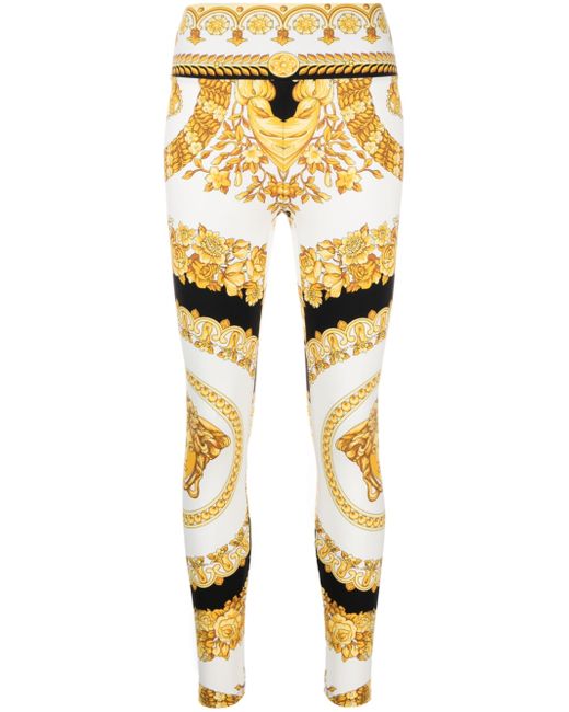Versace Barocco-print leggings