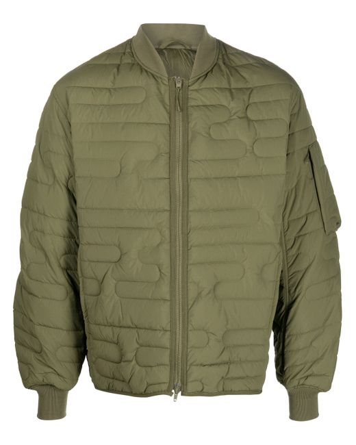 Y-3 quilted padded bomber jacket